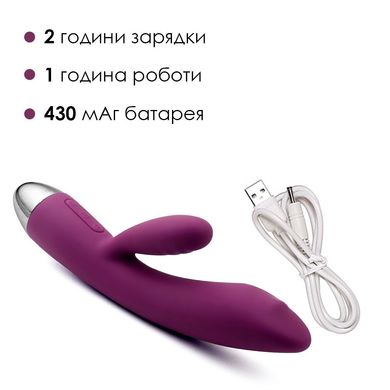 Вібратор-кролик із перлинною стимуляцією точки G Svakom Trysta Violet