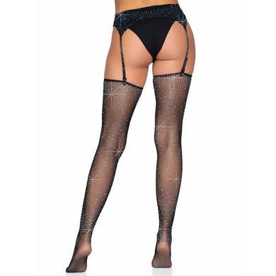 Комплектпанчохи зі стразами та пояс Leg Avenue Garter belt and stockings
