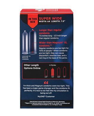 Презервативы MyONE Super Wide 10 шт, картонная коробка