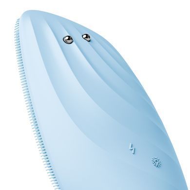 Очищувальна щітка для обличчя GESKE Sonic Thermo Facial Brush&Face-Lifter 8в1 aquamarine