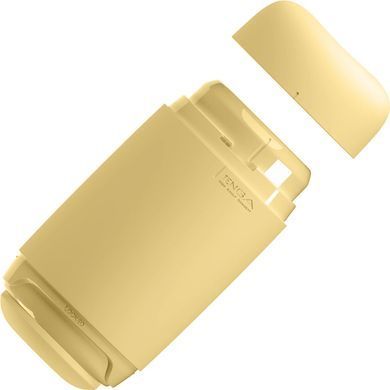 Мастурбатор TENGA PUFFY Custard Yellow, ультрам&rsquo;який матеріал, багаторазовий, наскрізний