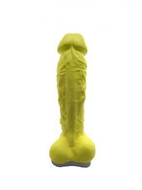 Мило у формі пеніса Чистий Кайф Yellow size XL, крафтове мило-член, натуральне