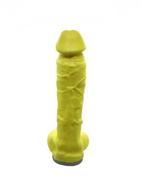 Мило у формі пеніса Чистий Кайф Yellow size XL, крафтове мило-член, натуральне