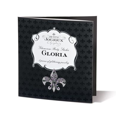 Пестіс з кристалів Petits Joujoux Gloria set of 3 - Red, прикраса на груди та вульву