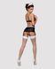 Эротический костюм горничной Obsessive Maidme set 5pcs L/XL, бюстгальтер, пояс с фартуком, чулки, ст