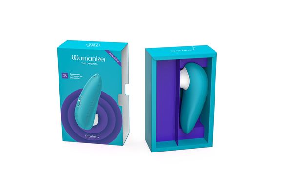 Вакуумний кліторальний стимулятор Womanizer Starlet 3 TURQUOISE