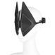 Маска на очі LOCKINK Vixen Blindfold, чорна, натуральна шкіра, регульований обсяг