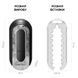 Вибромастурбатор Tenga Flip Zero Electronic Vibration Black, изменяемая интенсивность, раскладной