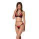 Комплект білизни Passion PEONIA SET L/XL red, бра, трусики