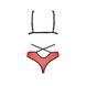 Комплект білизни Passion PEONIA SET L/XL red, бра, трусики