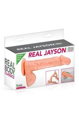 Фалоімітатор Real Body &mdash; Real Jayson Flesh, TPE, діаметр 4 см