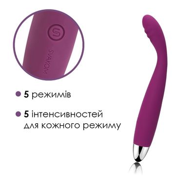 Тонкий вібратор точки G Svakom Cici Violet