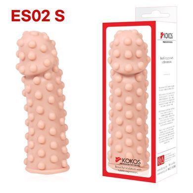 Насадка на член Kokos Extreme Sleeve ES.02 размер S, потовщувальна, стимулюючий рельєф