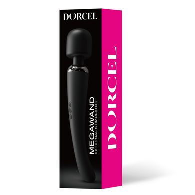 Мощный вибромассажер Dorcel Megawand Black перезаряжаемый, 160 режимов