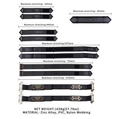 Фіксатори рук та ніг для ліжка LOCKINK BDSM Adjustable Bed Restraint Kit