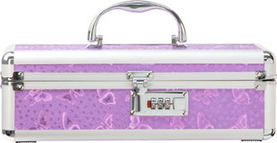 Кейс для зберігання секс-іграшок BMS Factory - The Toy Chest Lokable Vibrator Case Purple з кодовим