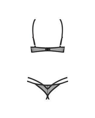 Комплект Obsessive Euridia 2-pcs crotchless set M/L