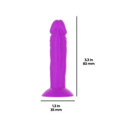 Набір фалоімітаторів ADDICTION Silly Willy 3.3&rdquo; Silicone Dildo, 3 кольори, 12 шт