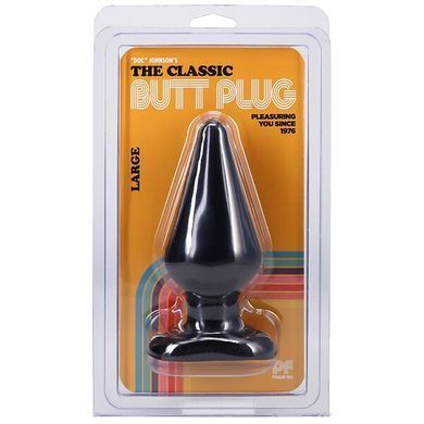 Анальна пробка Doc Johnson Smooth Classic Large - Black, макс. діаметр 5,7 см