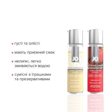 Набір лубрикантів JO Sweet&Bubbly &mdash; Champagne & Chocolate Covered Strawberry (2&times;60 мл)