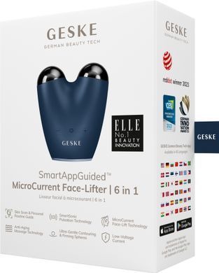 Мікрострумовий підтягувач обличчя GESKE MicroCurrent Face-Lifter 6в1 midnight