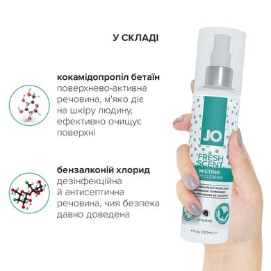 Засіб для чищення JO Fresh Scent Misting Toy Cleaner (120 мл) з ароматом свіжості