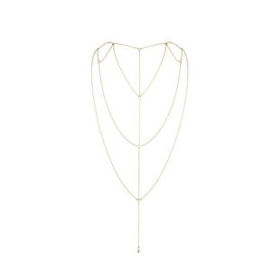 Ланцюжок для спини Bijoux Indiscrets Magnifique Back and Cleavage Chain - Gold, прикраса для тіла