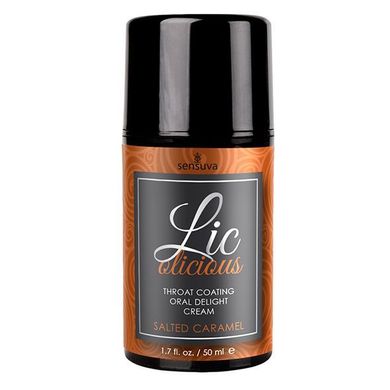 Гель для мінету Sensuva Lic-o-licious Salted Caramel (50 мл), оліїстий, без цукру