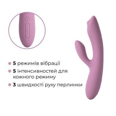 Смарт вібратор-кролик з перлинною стимуляцією точки G Svakom Trysta Neo