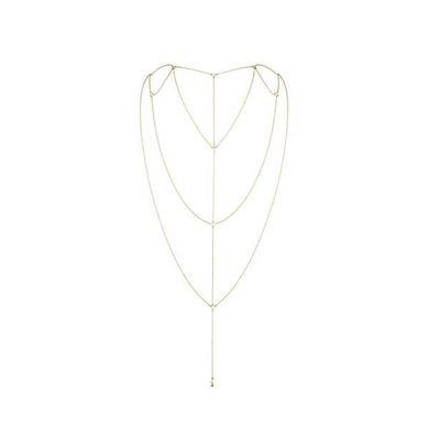 Цепочка для спины Bijoux Indiscrets Magnifique Back and Cleavage Chain - Gold, украшение для тела