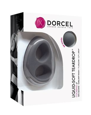 Ерекційне кільце Dorcel Liquid-Soft Teardrop для члена і мошонки, soft-touch силікон