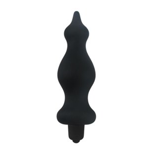 Анальна пробка з вібрацією Adrien Lastic Bullet Amuse Black, макс. діаметр 3,9 см