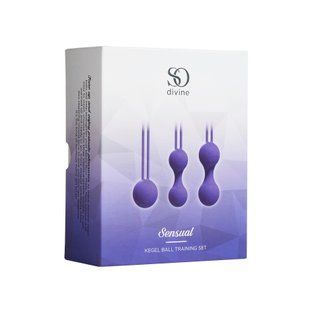 Набір вагінальних куль Кегеля Sensual Kegel Balls Вага: 36, 62, 96 г. So Divine (Велика Британія)