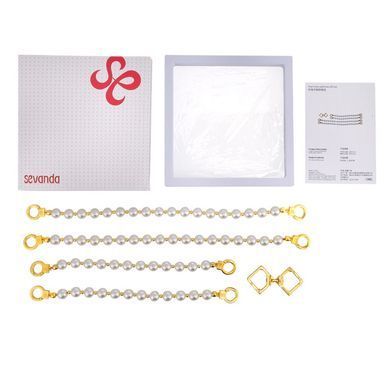 Перлинні наручники та поножі LOCKINK Pearl Handcuffs & Anklecuffs