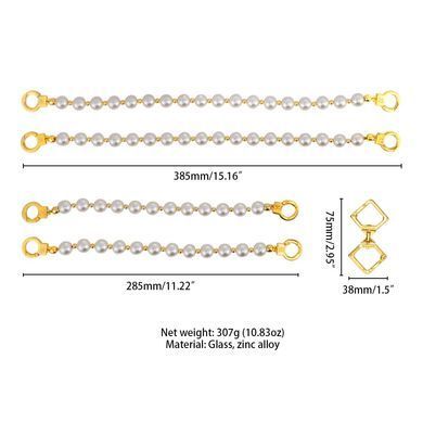 Перлинні наручники та поножі LOCKINK Pearl Handcuffs & Anklecuffs