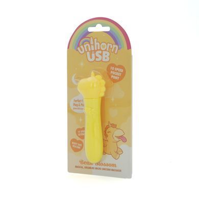 Вібратор-єдиноріжка Unihorn USB Bullet &ndash; Bean Blossom, віброкуля, USB-зарядка, 10 режимів