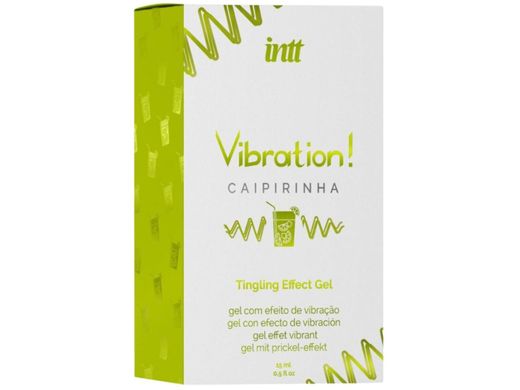 Жидкий вибратор Intt Vibration Caipirinha (15 мл), густой гель, очень вкусный, действует до 30 мин