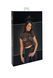 Топ Noir Handmade F303 Essence, XXL, black, кружевной, короткий рукав, воротник-стойка