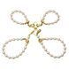 Перлинні наручники та поножі LOCKINK Pearl Handcuffs & Anklecuffs