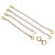 Перлинні наручники та поножі LOCKINK Pearl Handcuffs & Anklecuffs