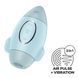 Вакуумний стимулятор з вібрацією Satisfyer Mission Control Blue, 2 незалежні мотори