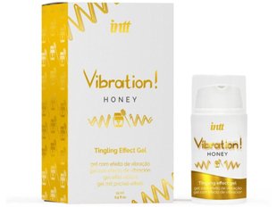 Жидкий вибратор Intt Vibration Honey (15 мл), густой гель, очень вкусный, действует до 30 мин