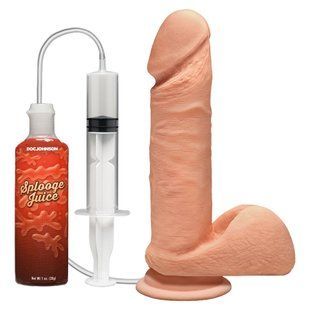 Кончающий фаллоимитатор Doc Johnson The D ULTRASKYN Perfect D Squirting &ndash; 7 Inch, диаметр 4,3 см