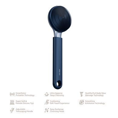 Ультразвукова щітка для всього тіла GESKE Sonic Full-Body Brush&Intensive Exfoliator 8в1 midnight