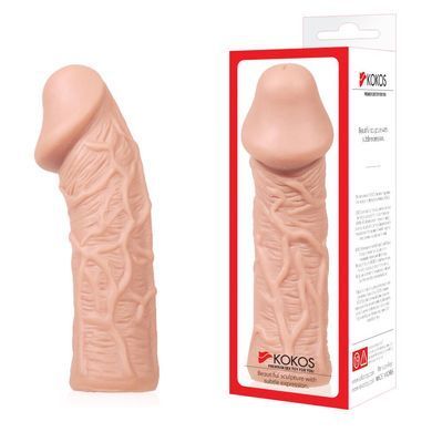 Насадка на член Kokos Extreme Sleeve ES.05 розмір S, потовщувальна, стимулюючий рельєф