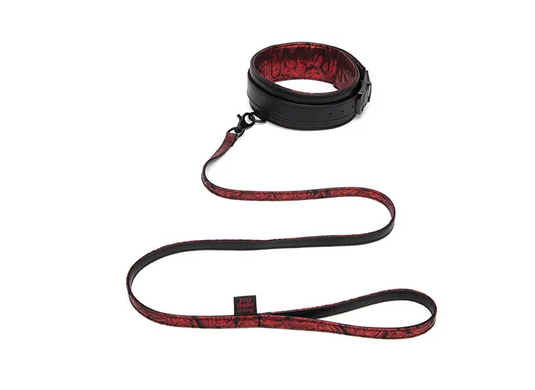 Нашийник та повідець Fifty Shades of Grey Sweet Anticipation Reversible Faux Leather Collar and Lead