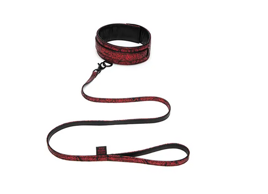 Нашийник та повідець Fifty Shades of Grey Sweet Anticipation Reversible Faux Leather Collar and Lead