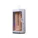 Двойной фаллоимитатор с вибрацией SilexD Double Gusto Vibro Flesh (Model 1 size 8" & 7") + LRS, диаметр 4,5 см и 3,7 см