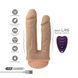 Двойной фаллоимитатор с вибрацией SilexD Double Gusto Vibro Flesh (Model 1 size 8" & 7") + LRS, диаметр 4,5 см и 3,7 см