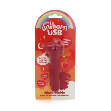 Вибратор-единорожка Unihorn USB Bullet - Blaze Diablo вибропуля, USB зарядка